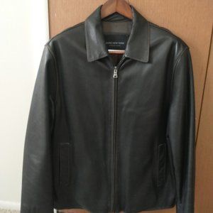 Andrew Marc New York Large Black Leather Jacket